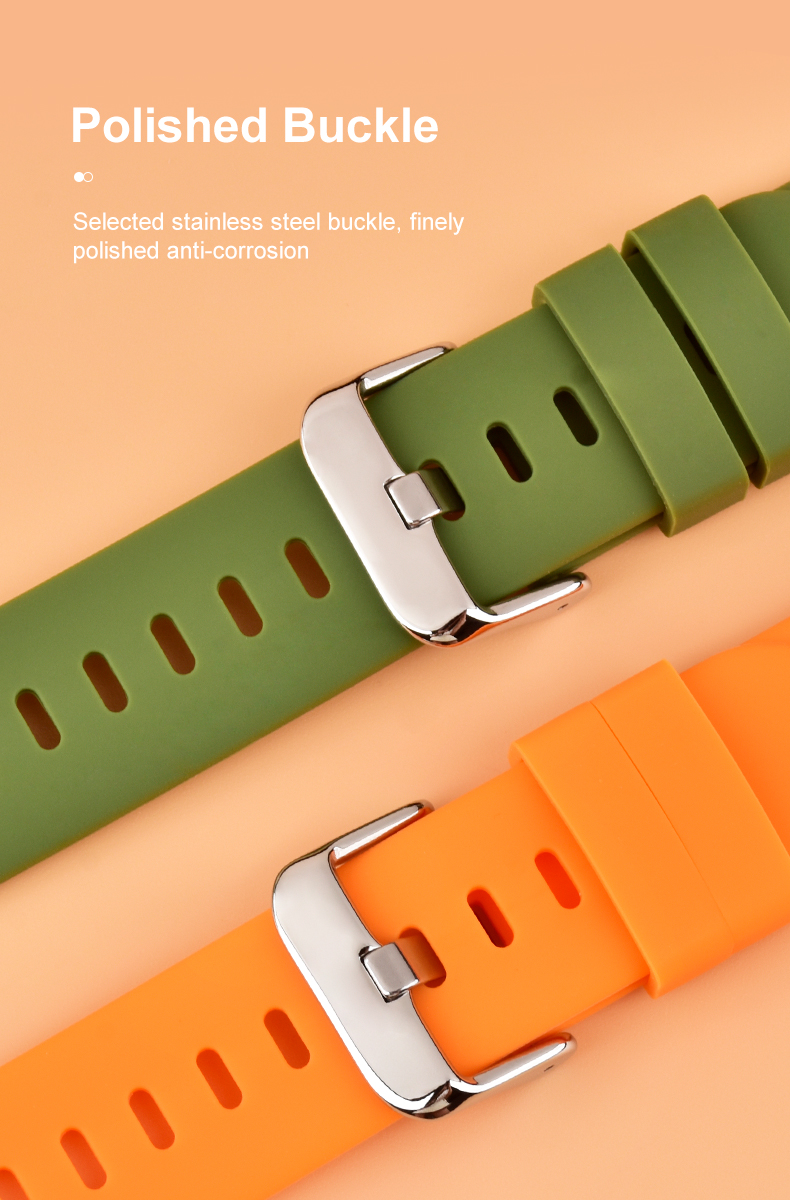 Bracelets de montre en silicone pour montre intelligente