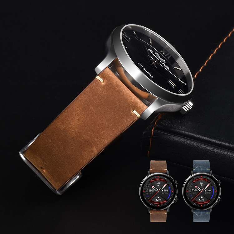 Bracelet de montre en cuir vintage